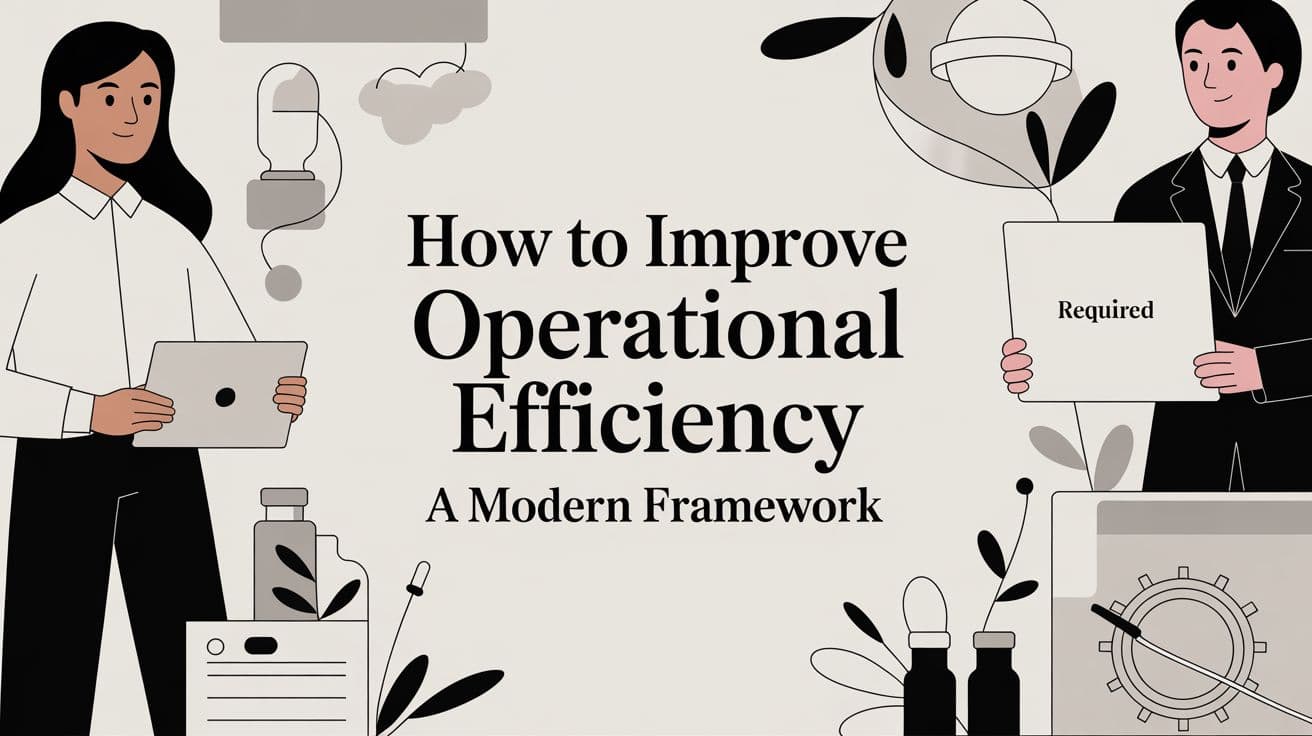 How to Improve Operational Efficiency A Modern Framework